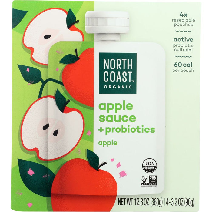 NORTH COAST: Organic Apple Sauce Pouches, 12.8 oz