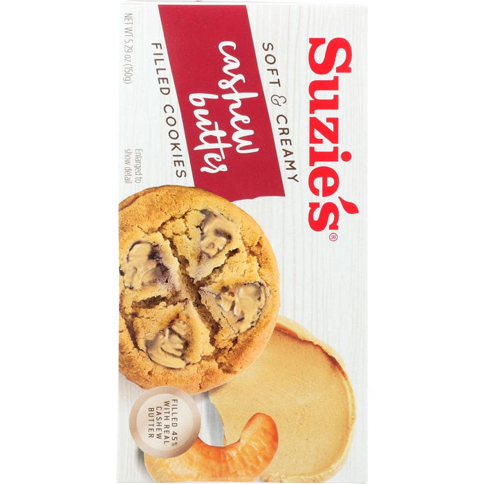 SUZIES: Cashew Butter Filled Cookies, 5.29 oz