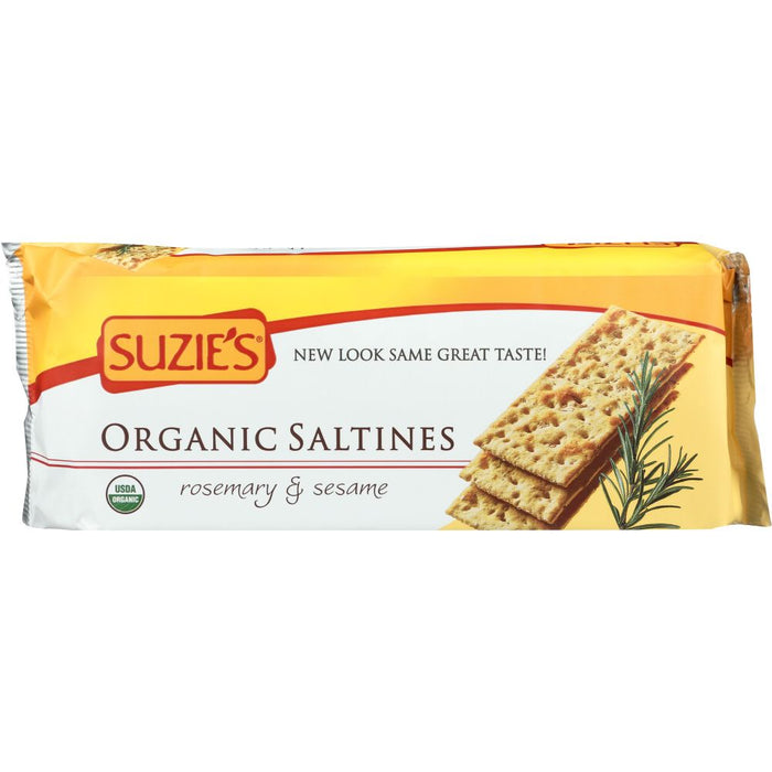SUZIES: Organic Saltines Rosemary & Sesame, 8.8 oz