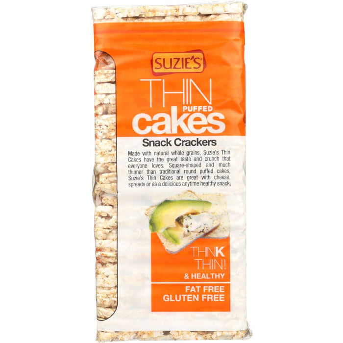 SUZIES: Buckwheat Quinoa & Flax Thin Cakes Crackers, 4.6 oz