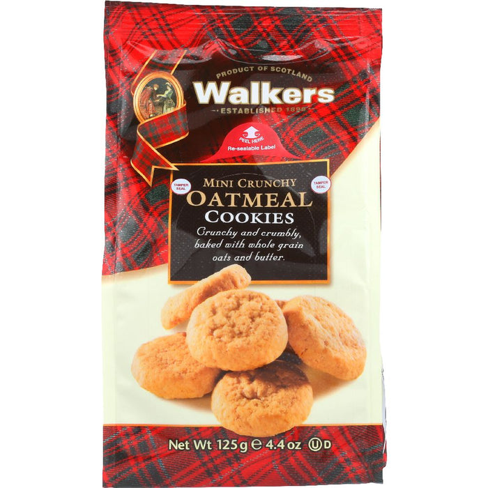 WALKERS: Mini Crunchy Oatmeal Cookie, 4.4 oz