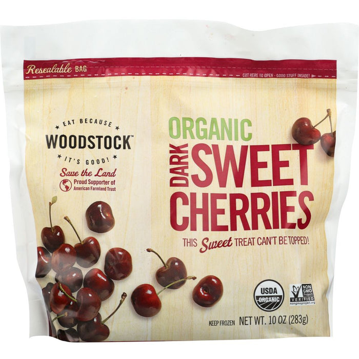 WOODSTOCK: Organic Frozen Dark Sweet Cherries, 10 oz