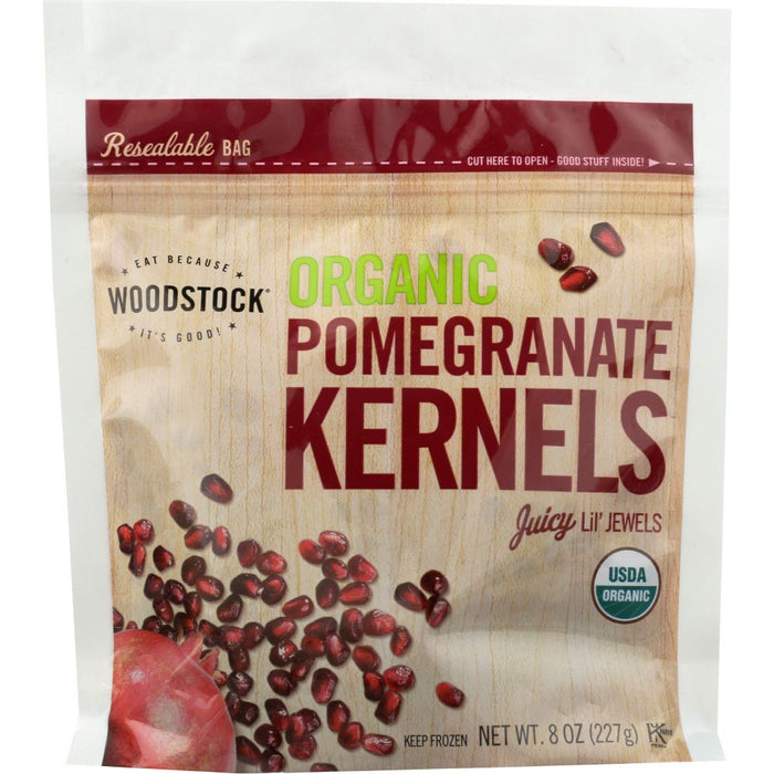 WOODSTOCK: Organic Frozen Pomegranate Kernels, 8 oz