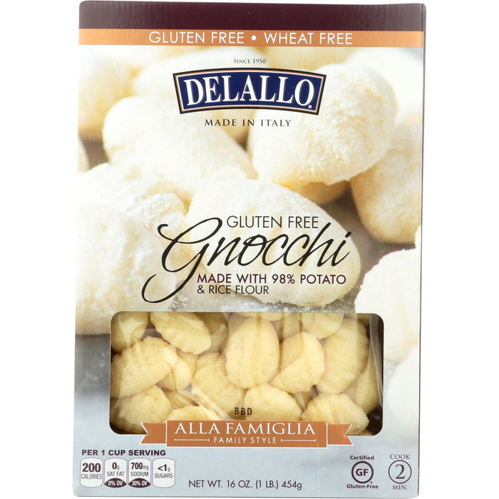 DELALLO: Gnocchi Gluten Free, 16 oz