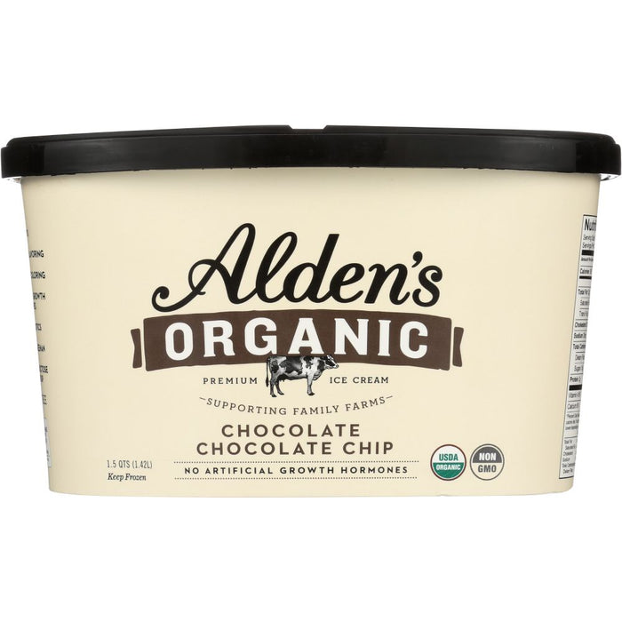 ALDEN'S ORGANIC: Ice Cream  Chocolate Chocolate Chip , 48 oz