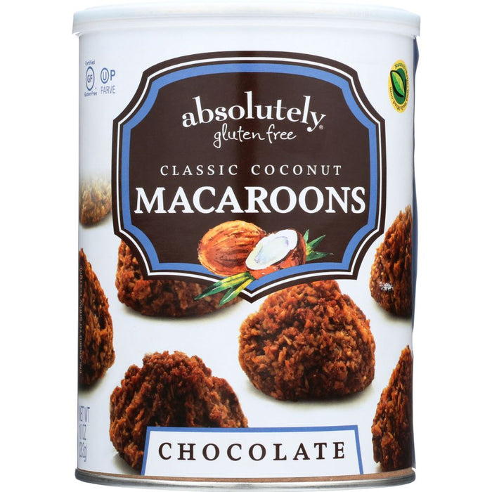 ABSOLUTELY GLUTEN FREE: Macaroon Coconut With Chocolate, 10 oz