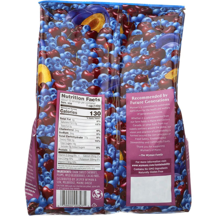 WYMANS: Fresh Frozen Cherry Berry Plum with Cacao Nibs, 3 lb