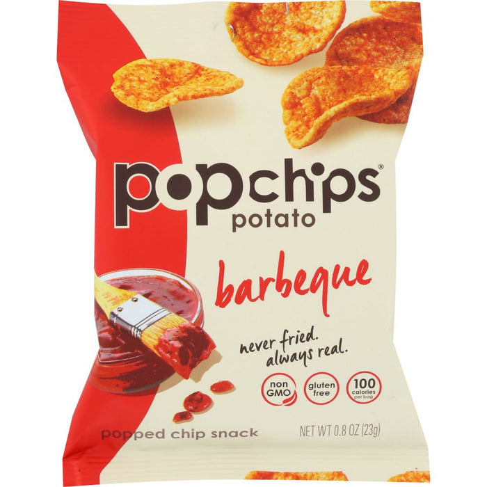 POPCHIPS: Barbeque Potato Popped Chip Snack, 0.8 oz