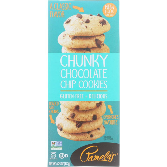 PAMELAS: Cookies Chunky Chocolate Chip, 6 oz