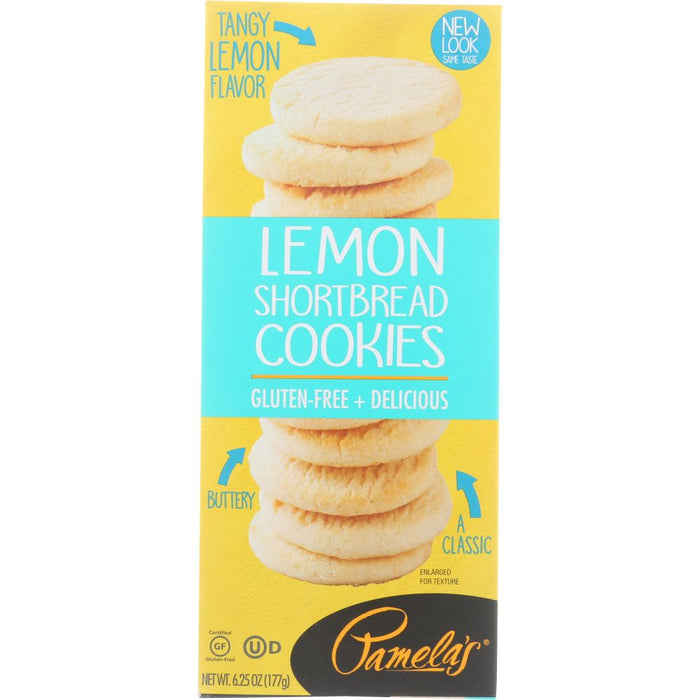PAMELAS: Lemon Shortbread Cookies, 6.25 oz