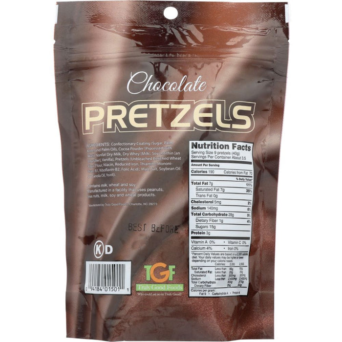 TRULY GOOD FOODS: Pretzel Chocolate Covered, 4.5 oz