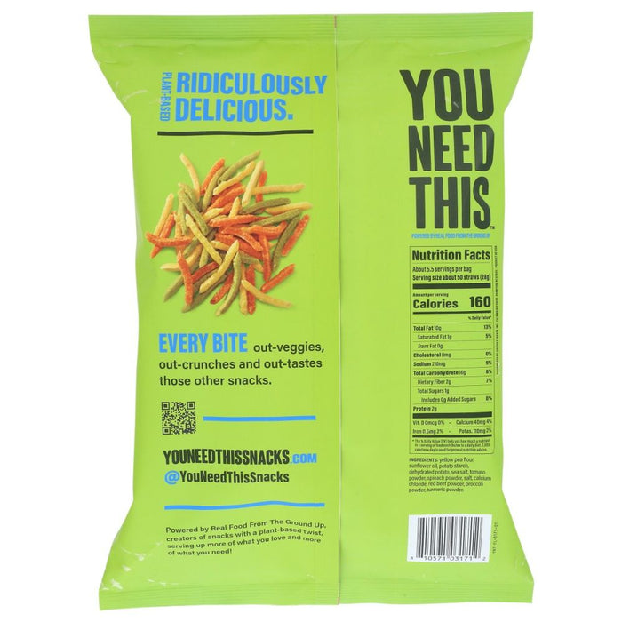 YOU NEED THIS: Chips Veggie Straw Ssalt, 5.5 oz
