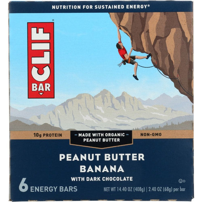 CLIF: Bar Peanut Butter Dark Choc 6Pk, 14.4 oz