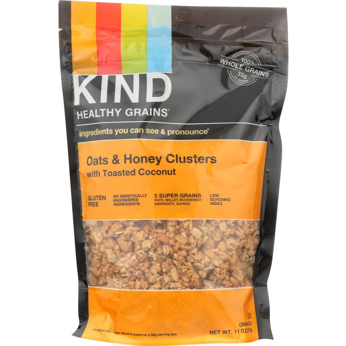 KIND: Healthy Grains Clusters Oats and Honey with Toasted Coconut, 11 oz