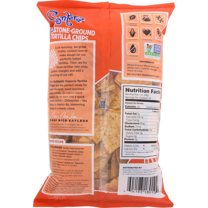 FRONTERA: Taqueria Stone-Ground Tortilla Chips, 12 oz