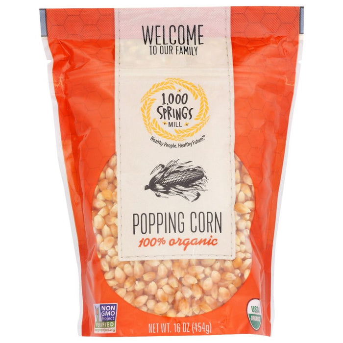 1000 SPRINGS MILL: Corn Popping Organic, 16 oz