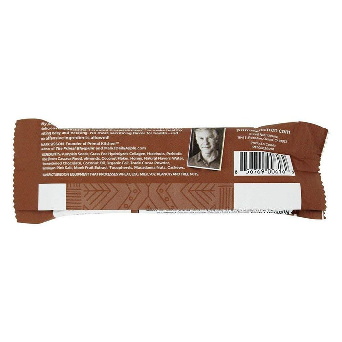 PRIMAL KITCHEN: Chocolate Hazelnut Collagen Protein Bar, 1.7 oz