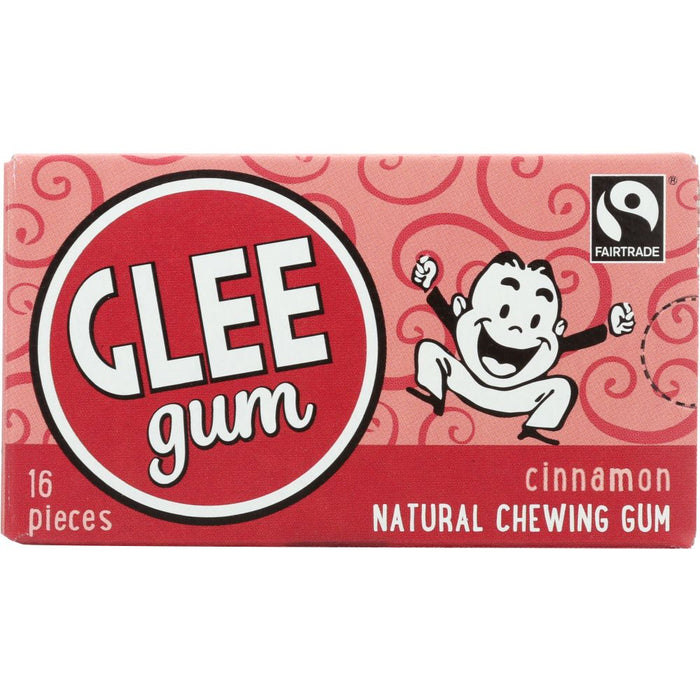 GLEE GUM: All Natural Chewing Gum Cinnamon, 16 pc