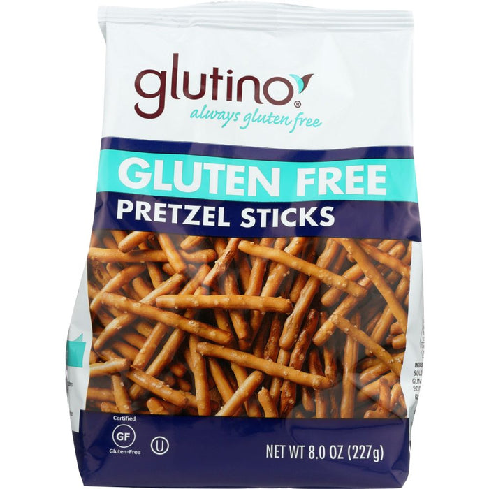 GLUTINO: Gluten Free Pretzel Sticks, 8 oz
