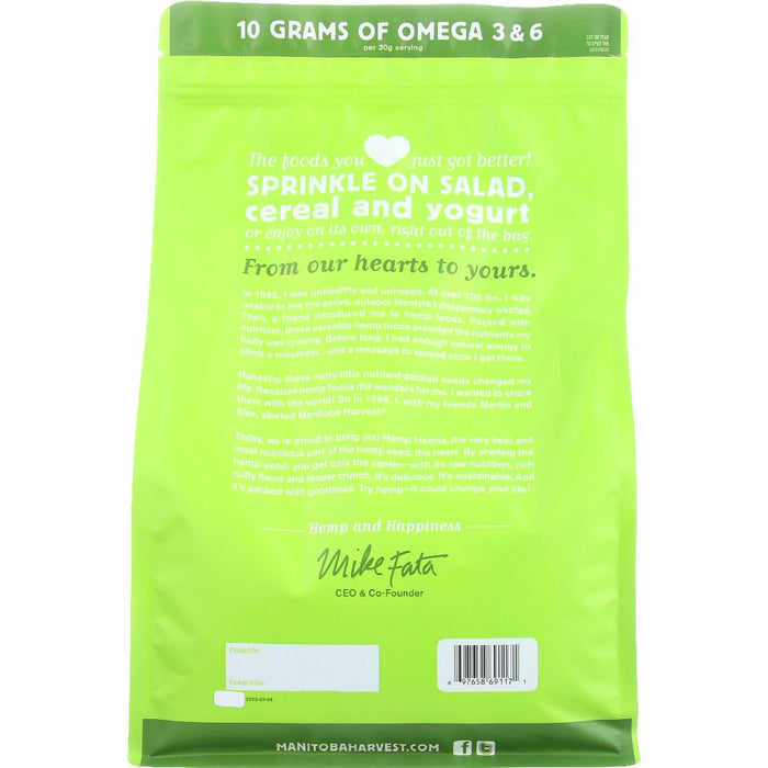 MANITOBA HARVEST: Hemp Hearts Raw Shelled Hemp Seed Certified Organic, 5 lb