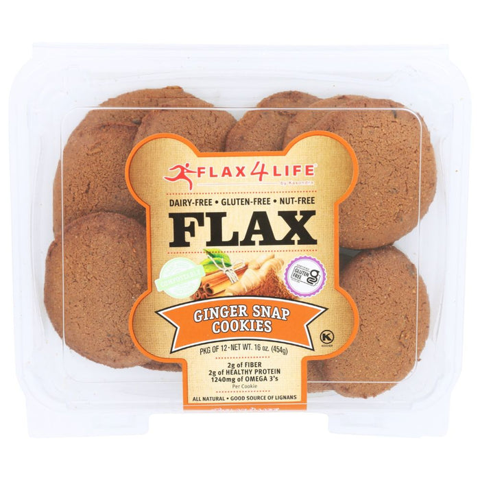 FLAX4LIFE: Cookie Ginger Snap, 16 oz