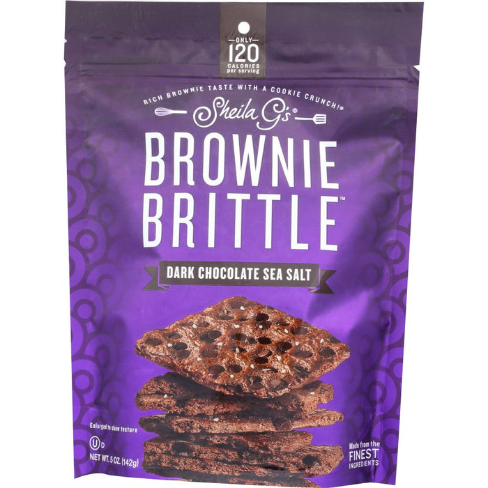 SHEILA GS: Brownie Brittle Dark Chocolate Sea Salt, 5 oz