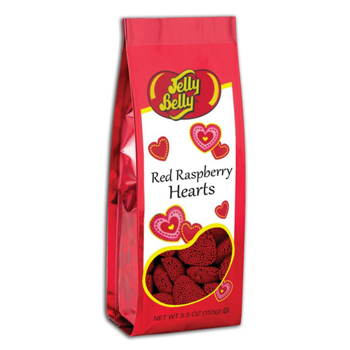 JELLY BELLY: Red Raspberry Hearts Gift Bag, 5.5 oz