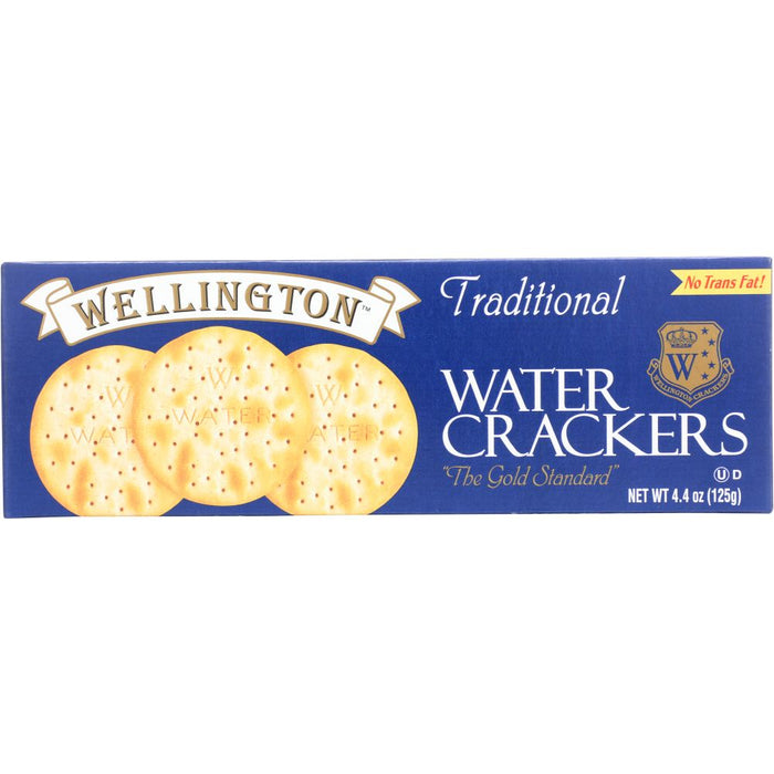 WELLINGTON: Traditional Water Crackers No Trans Fat, 4.4 oz