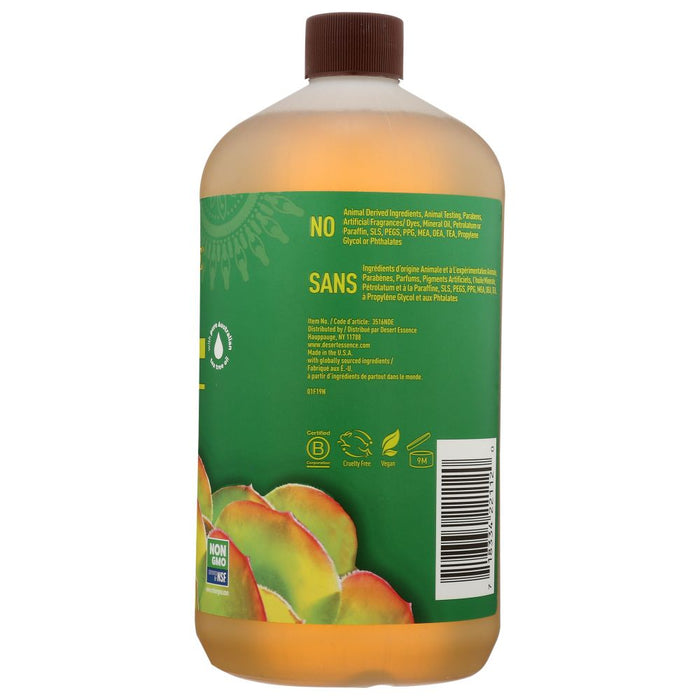 DESERT ESSENCE: Castile Liquid Soap with Eco-Harvest Tea Tree Oil, 32 oz