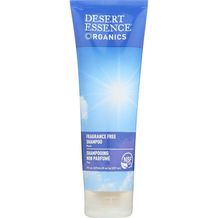 DESERT ESSENCE ORGANICS: Fragrance Free Shampoo, 8 oz