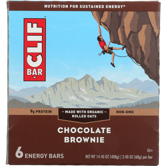 CLIF: Bar Chocolate Brownie 6 Pc, 14.4 oz