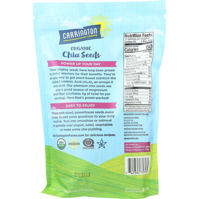 CARRINGTON FARMS: Organic Chia Seed, 14 oz