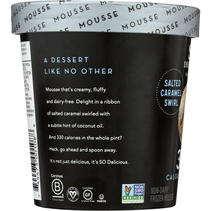 SO DELICIOUS: Salted Caramel Swirl Mousse Freeze, 16 oz