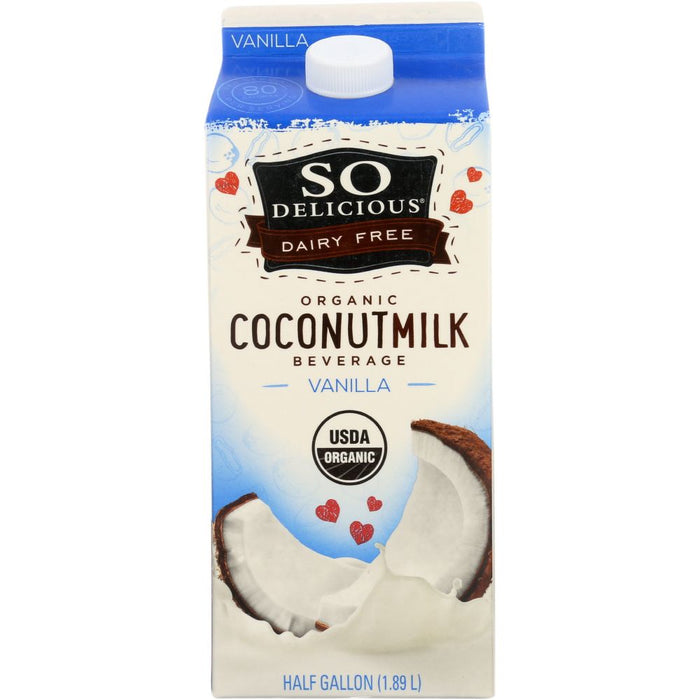 SO DELICIOUS: Dairy Free Coconut Milk Beverage Vanilla, 64 oz