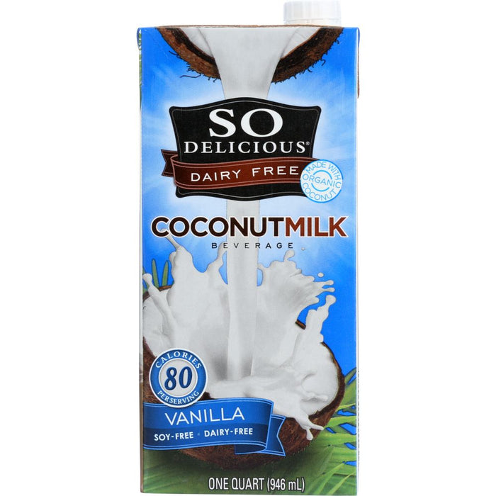 SO DELICIOUS: Coconut Milk Dairy Free Vanilla, 32 Oz