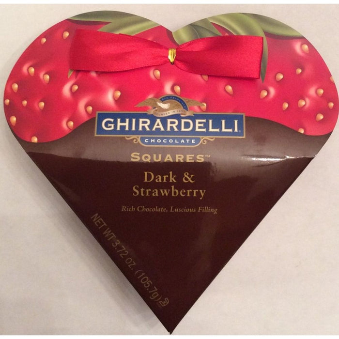 GHIRARDELLI: Dark Chocolate Squares Valentine Heart, 3.72 oz