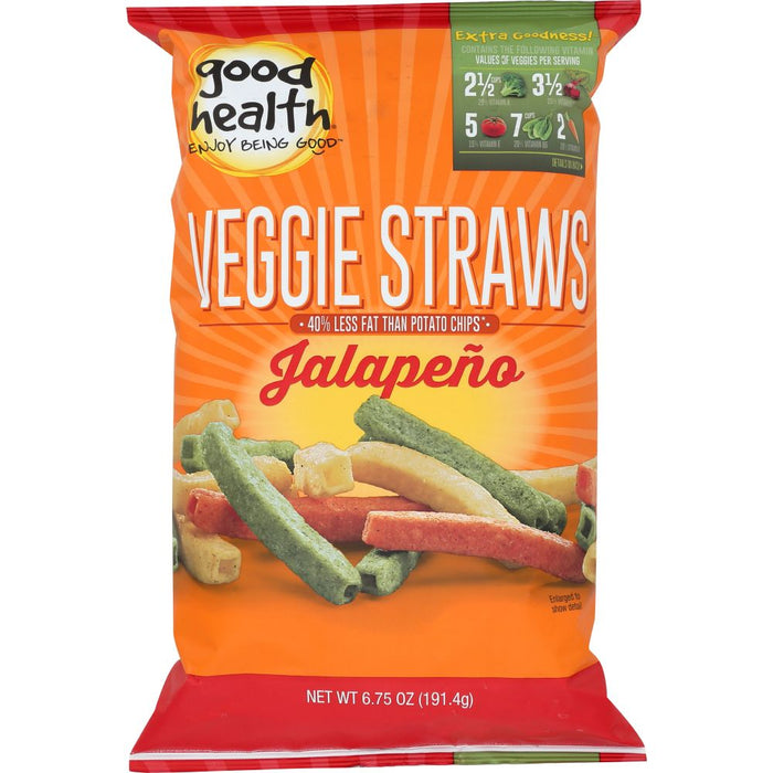 GOOD HEALTH: Veggie Straws Jalapeno, 6.75 oz