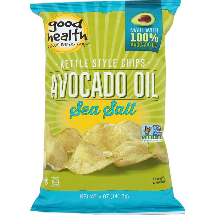 GOOD HEALTH: Kettle Chips Avocado Oil Sea Salt, 5 oz