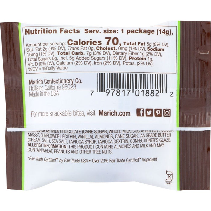 MARICH: Milk Chocolate Toffee Almonds, 50 pc