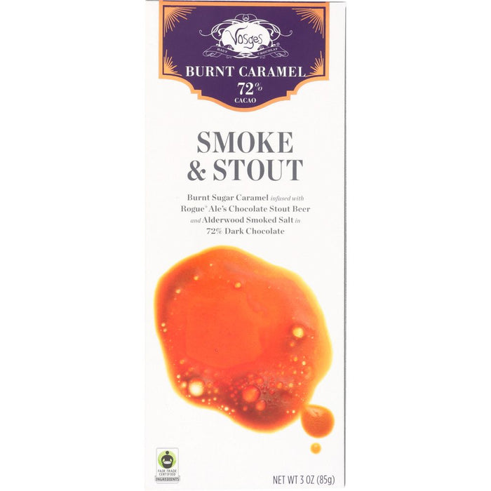 VOSGES HAUT: Smoke & Stout Caramel Bar, 3 oz