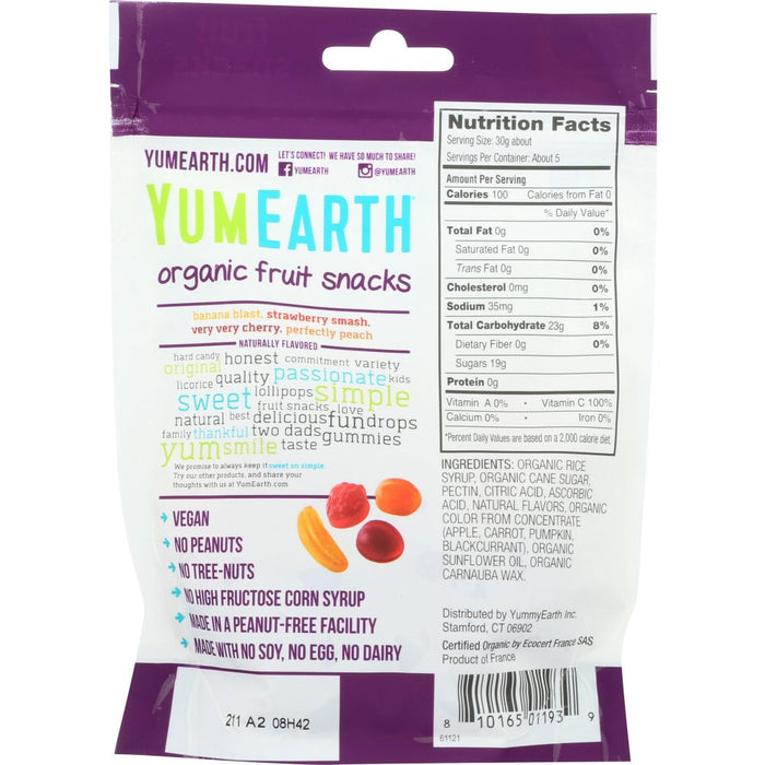 YUMMY EARTH: Organic Fruit Snack 4 Flavors, 5 oz