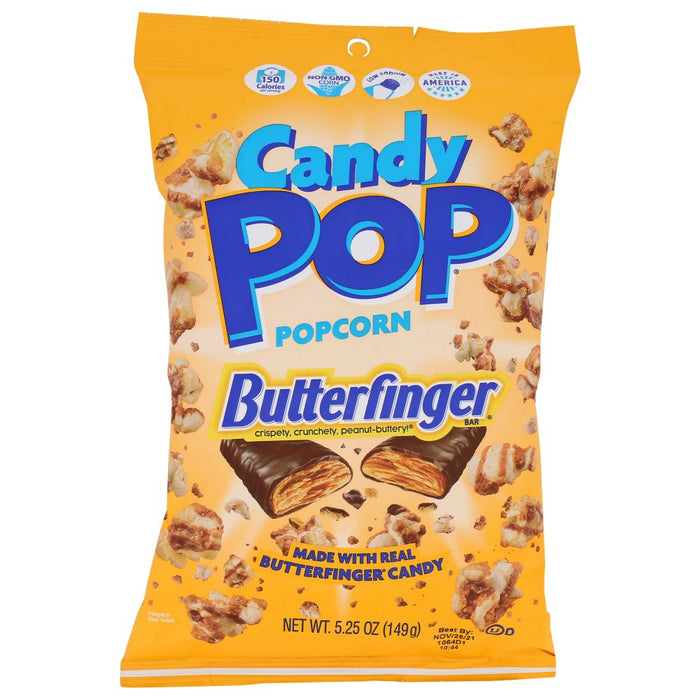 COOKIE POP POPCORN: Popcorn Butterfinger, 5.25 oz