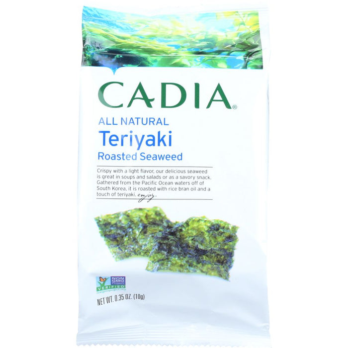CADIA: Teriyaki Roasted Seaweed, 0.35 oz