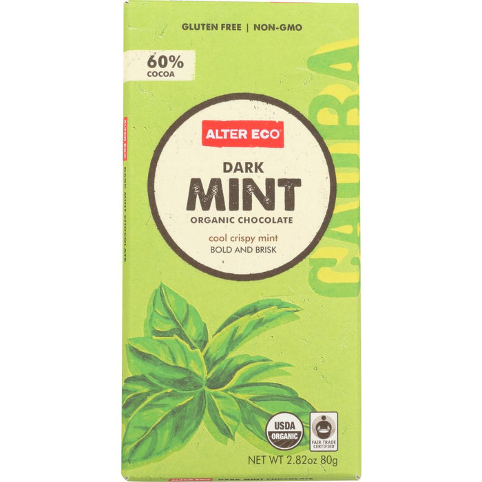 ALTER ECO: Chocolate Dark Mint, 2.82 oz