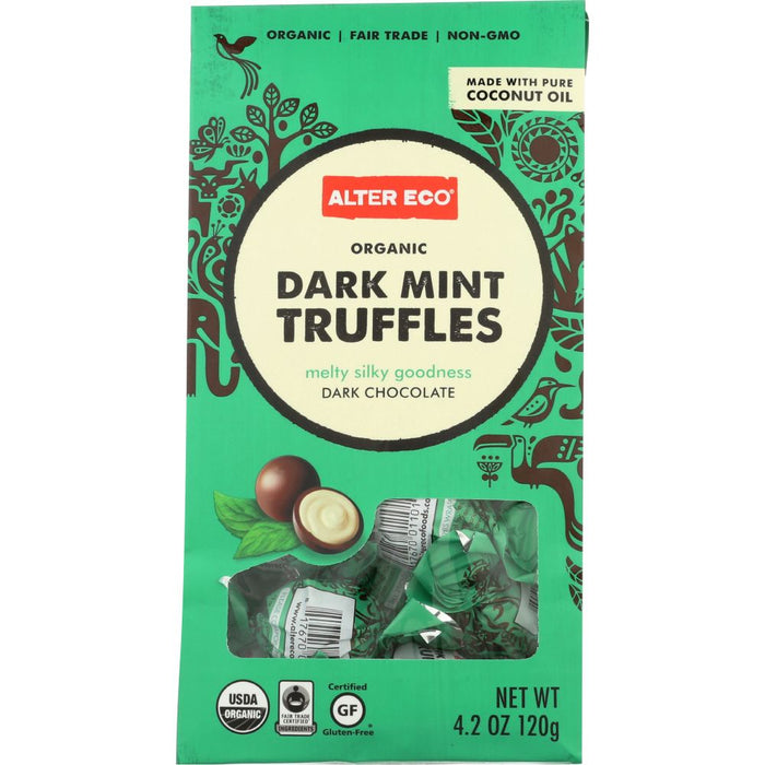 ALTER ECO: Chocolate Truffle Dark Mint Organic, 4.2 oz