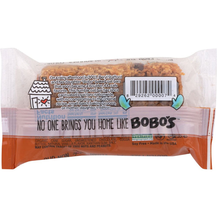 BOBO'S OAT BARS: All Natural Bar Chocolate Chip, 3 oz