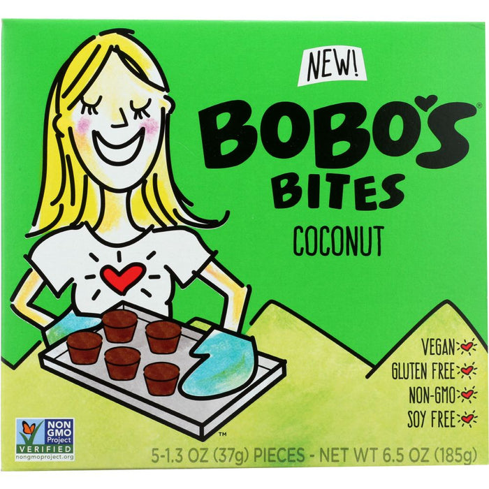 BOBOS OAT BARS: Bites Coconut, 6.5 oz