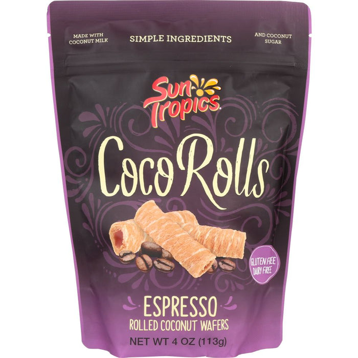 SUN TROPICS: Cookie Coconut Wafer Espresso, 4 oz