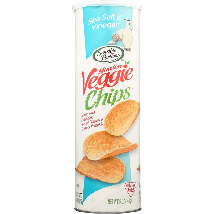 SENSIBLE PORTIONS: Stacked Garden Veggie Chips Sea Salt & Vinegar, 5 oz