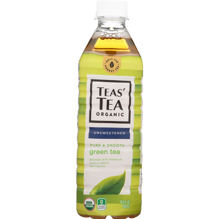 TEAS' TEA: Organic Pure Green Tea Unsweetened, 16.9 oz